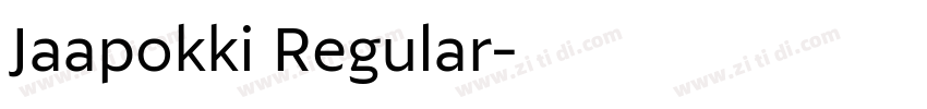 Jaapokki Regular字体转换